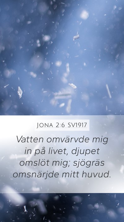 Jona 2:6 SV1917 Bible Verse Image
