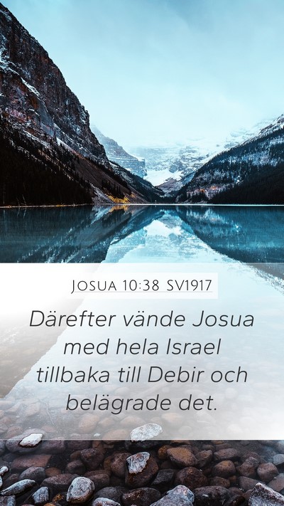 Josua 10:38 SV1917 Bible Verse Image