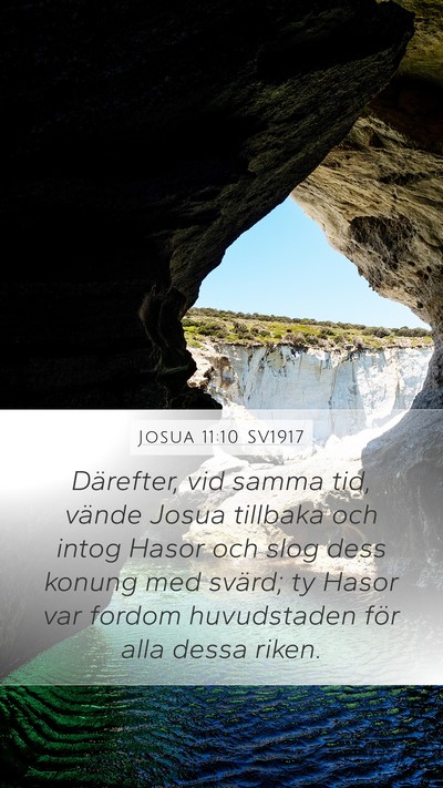 Josua 11:10 SV1917 Bible Verse Image
