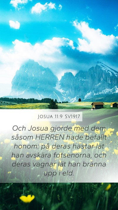 Josua 11:9 SV1917 Bible Verse Image