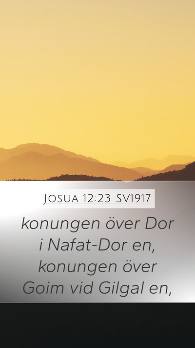 Josua 12:23 SV1917 Bible Verse Image