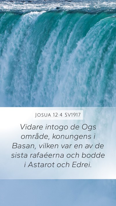 Josua 12:4 SV1917 Bible Verse Image