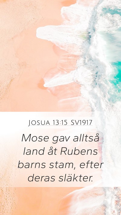 Josua 13:15 SV1917 Bible Verse Image
