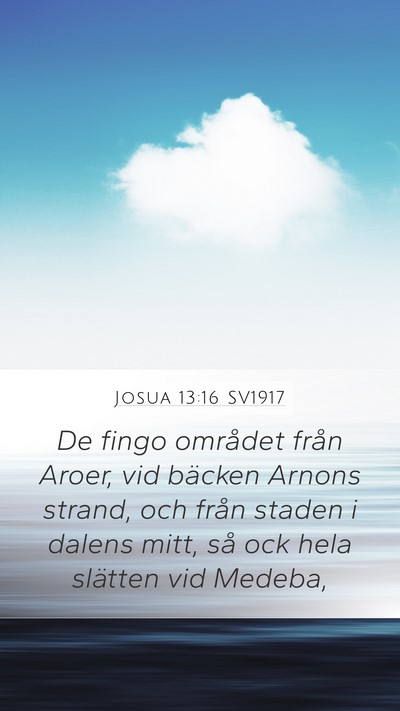 Josua 13:16 SV1917 Bible Verse Image