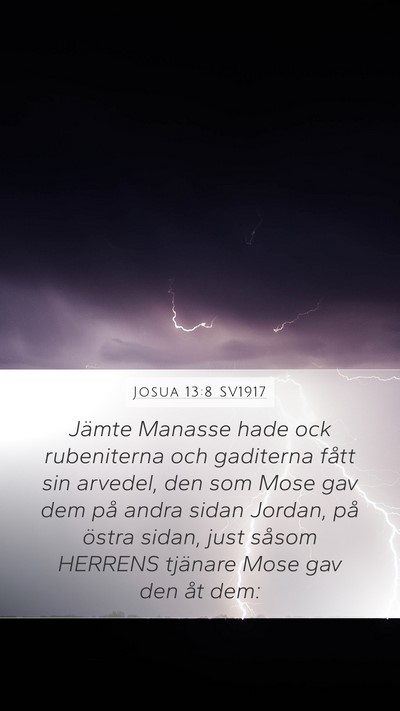 Josua 13:8 SV1917 Bible Verse Image