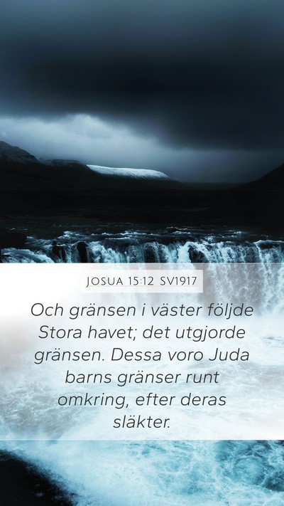 Josua 15:12 SV1917 Bible Verse Image