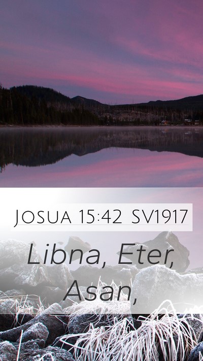 Josua 15:42 SV1917 Bible Verse Image