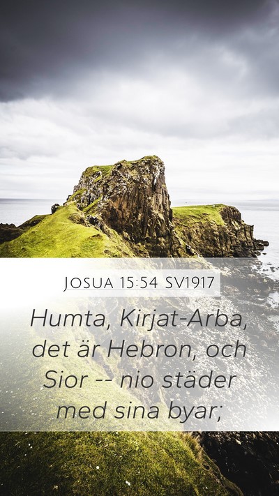 Josua 15:54 SV1917 Bible Verse Image