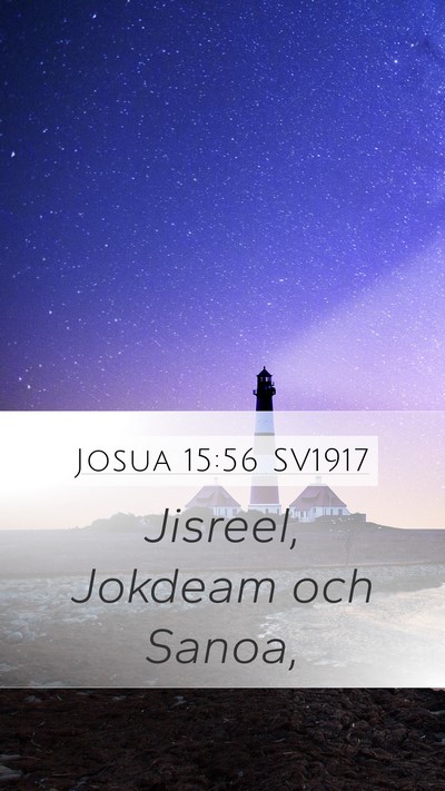 Josua 15:56 SV1917 Bible Verse Image