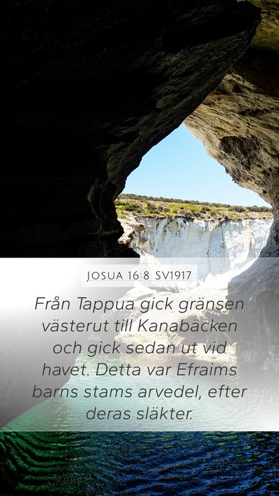Josua 16:8 SV1917 Bible Verse Image
