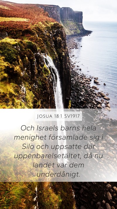 Josua 18:1 SV1917 Bible Verse Image