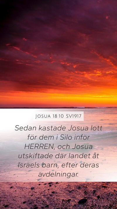 Josua 18:10 SV1917 Bible Verse Image
