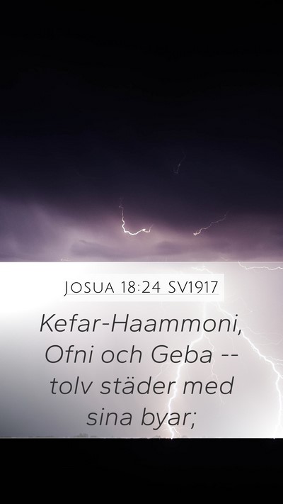 Josua 18:24 SV1917 Bible Verse Image