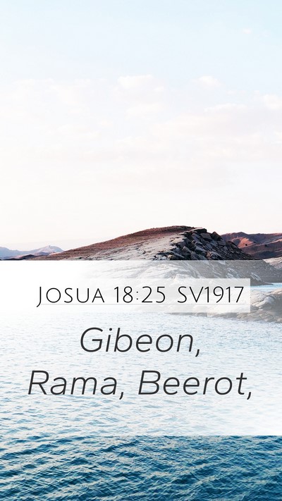 Josua 18:25 SV1917 Bible Verse Image
