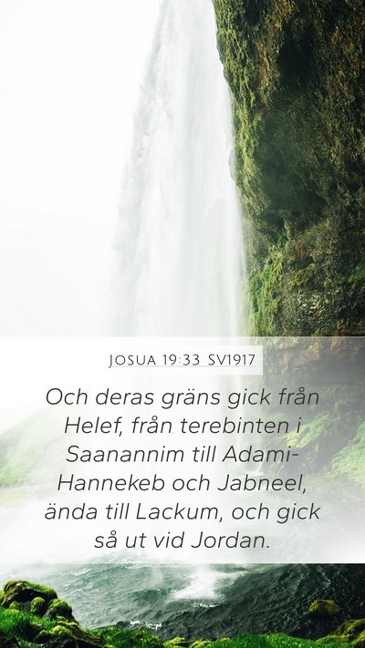 Josua 19:33 SV1917 Bible Verse Image