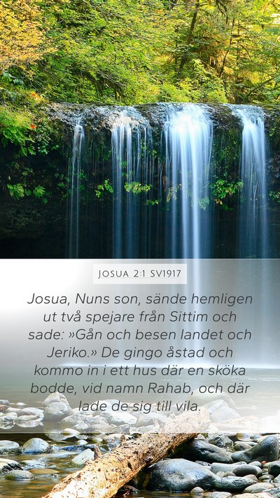 Josua 2:1 SV1917 Bible Verse Image