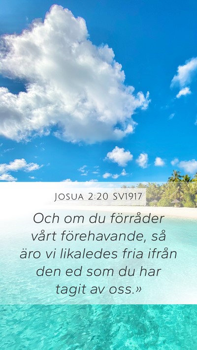 Josua 2:20 SV1917 Bible Verse Image
