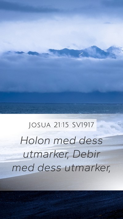 Josua 21:15 SV1917 Bible Verse Image