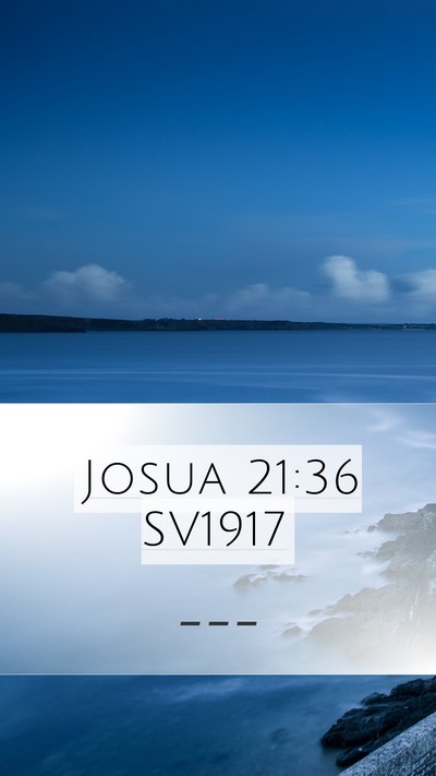 Josua 21:36 SV1917 Bible Verse Image