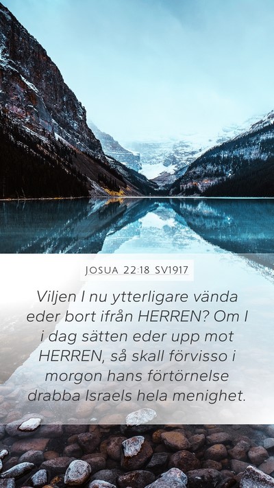 Josua 22:18 SV1917 Bible Verse Image