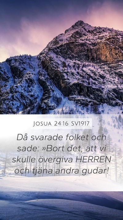 Josua 24:16 SV1917 Bible Verse Image