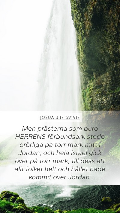 Josua 3:17 SV1917 Bible Verse Image