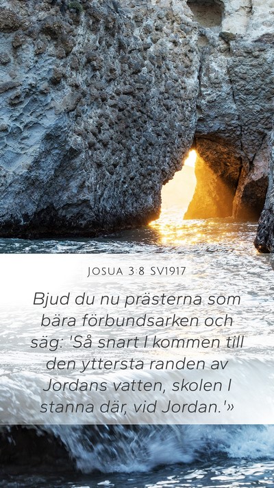 Josua 3:8 SV1917 Bible Verse Image