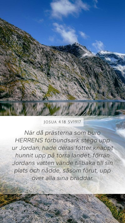 Josua 4:18 SV1917 Bible Verse Image
