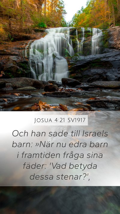 Josua 4:21 SV1917 Bible Verse Image