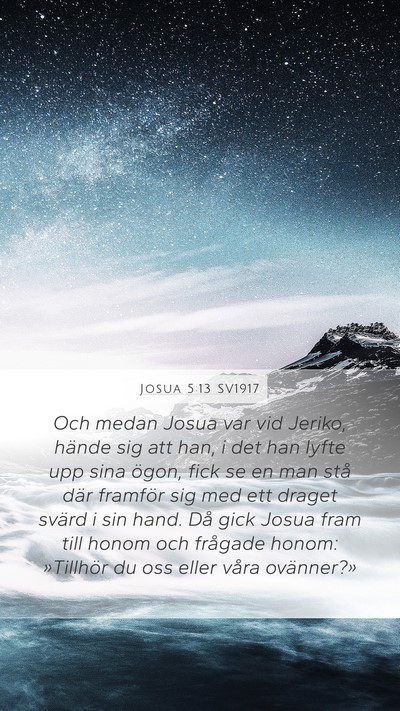 Josua 5:13 SV1917 Bible Verse Image