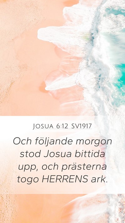 Josua 6:12 SV1917 Bible Verse Image