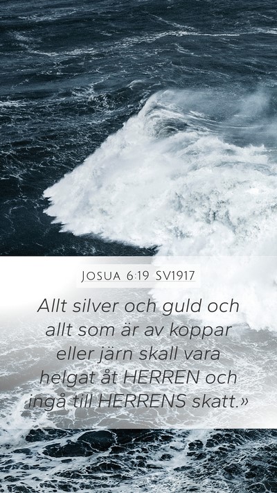 Josua 6:19 SV1917 Bible Verse Image