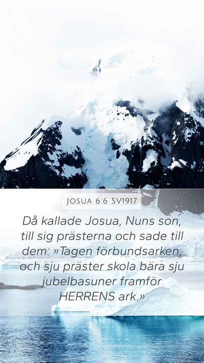 Josua 6:6 SV1917 Bible Verse Image