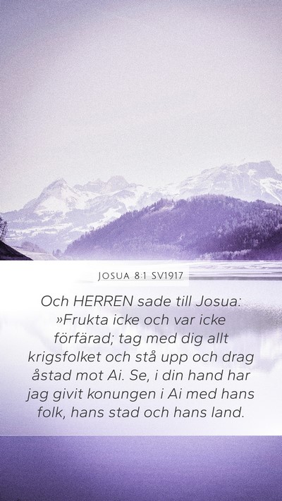 Josua 8:1 SV1917 Bible Verse Image