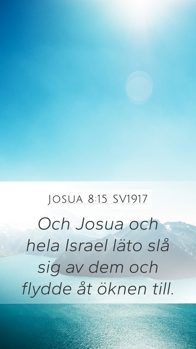 Josua 8:15 SV1917 Bible Verse Image