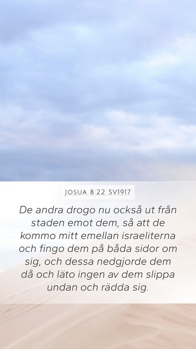 Josua 8:22 SV1917 Bible Verse Image