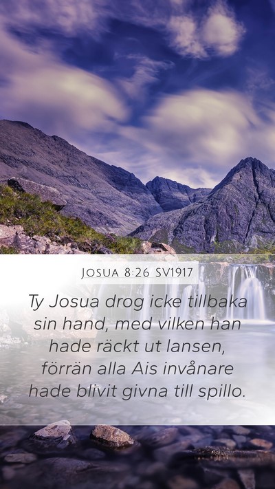 Josua 8:26 SV1917 Bible Verse Image