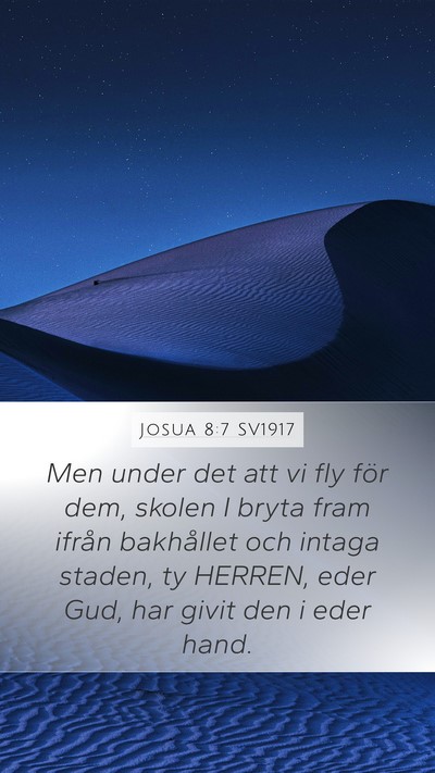 Josua 8:7 SV1917 Bible Verse Image