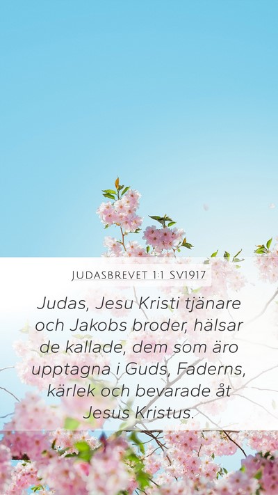 Judasbrevet 1:1 SV1917 Bible Verse Image