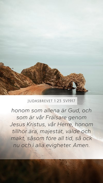 Judasbrevet 1:25 SV1917 Bible Verse Image