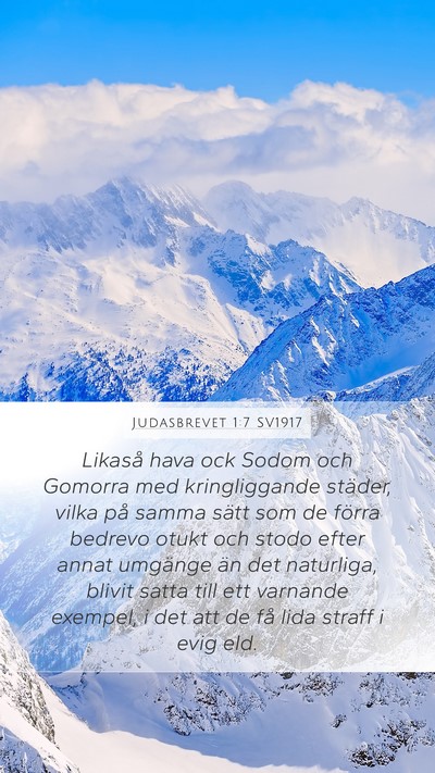 Judasbrevet 1:7 SV1917 Bible Verse Image