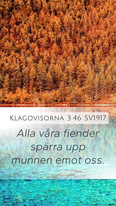 Klagovisorna 3:46 SV1917 Bible Verse Image