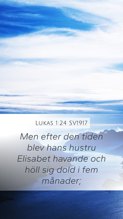 Lukas 1:24 SV1917 Bible Verse Image