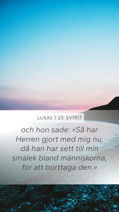 Lukas 1:25 SV1917 Bible Verse Image