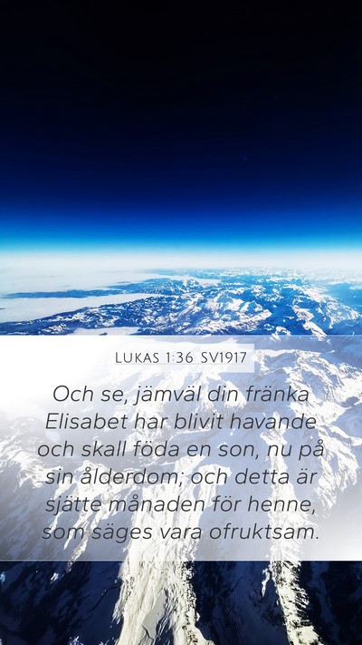 Lukas 1:36 SV1917 Bible Verse Image