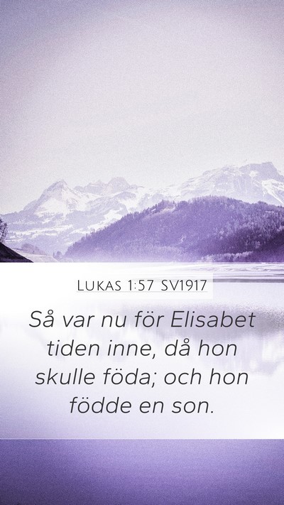 Lukas 1:57 SV1917 Bible Verse Image