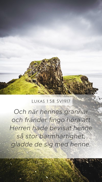 Lukas 1:58 SV1917 Bible Verse Image