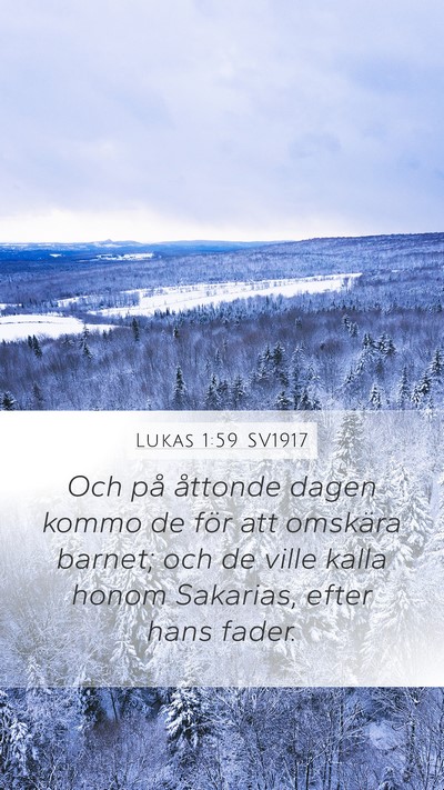 Lukas 1:59 SV1917 Bible Verse Image