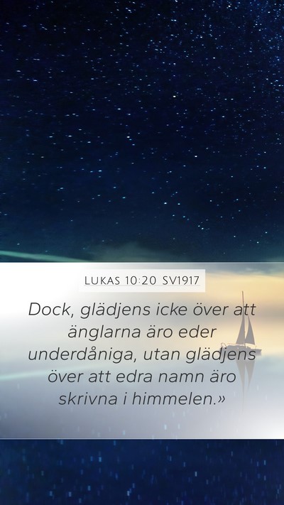 Lukas 10:20 SV1917 Bible Verse Image