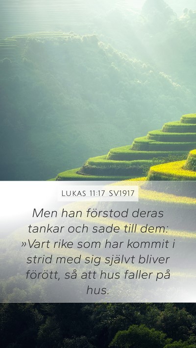 Lukas 11:17 SV1917 Bible Verse Image